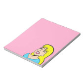 Blonde Combshell-laptop Notitieblok (Linkerzijde)