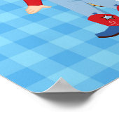 Blonde Cowboy Western verjaardagsfeest Poster (Hoek)