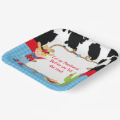 Blonde Cowboy Westerne Birthday Party Papieren Bordje (Gebogen)