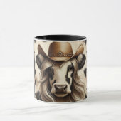 Blonde Cowgirl Grappig Mok (Midden)