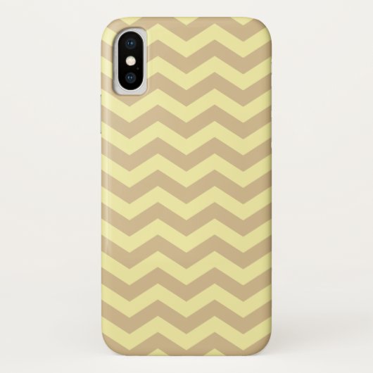 Blonde crème neutrale chevrons Case-Mate iPhone case (Achterkant)