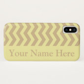Blonde crème neutrale chevrons Case-Mate iPhone case (Achterkant (horizontaal))