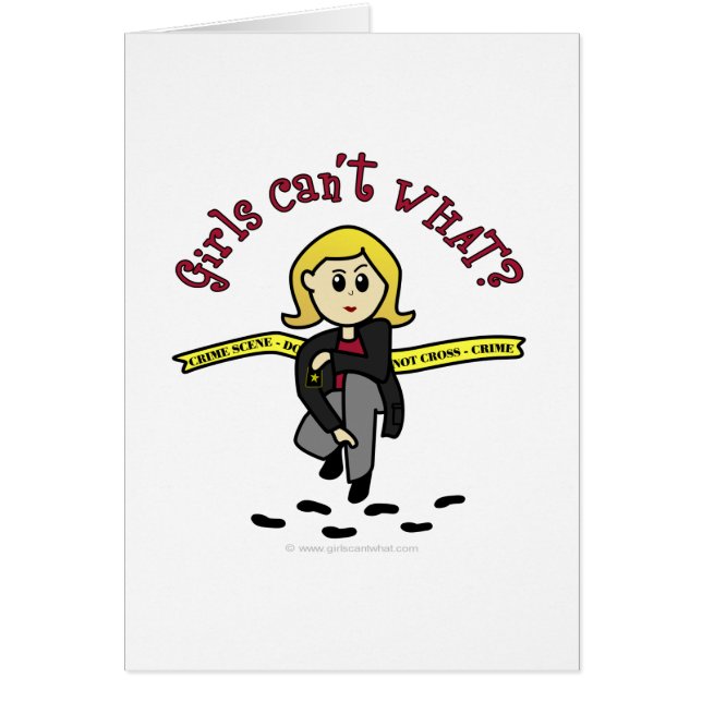 Blonde CSI Girl (Voorkant)