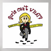 Blonde CSI Girl Poster (Voorkant)