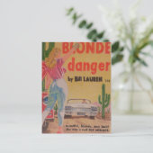 Blonde Danger briefkaart (Staand voorkant)