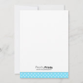 Blonde Dansend voor het leuke baby shower van de b Kaart (Achterkant)