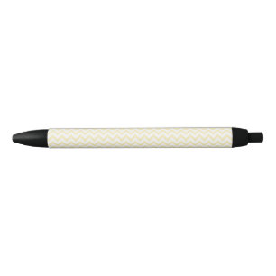 Blonde de Lijnen van de Zigzag van de chevron Zwarte Inkt Pen