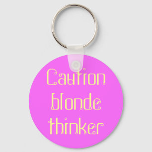 blonde denker sleutelhanger