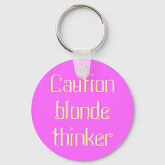 blonde denker sleutelhanger