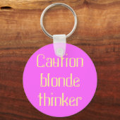 blonde denker sleutelhanger (Voorkant)