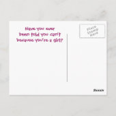 Blonde Do-it-Yourself Diva Briefkaart (Achterkant)