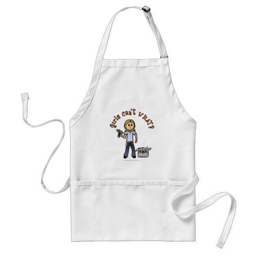 Blonde Do-it-Yourself Diva Standaard Schort (Voorkant)