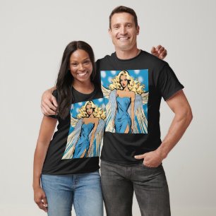 Blonde Elegant Angel Art T-shirt
