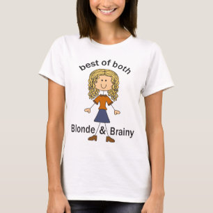 Blonde en Brainy T-shirt