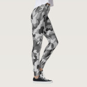 Blonde en Broke - Grijze zwarte Leggings van Camou (Rechts)