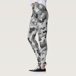 Blonde en Broke - Grijze zwarte Leggings van Camou