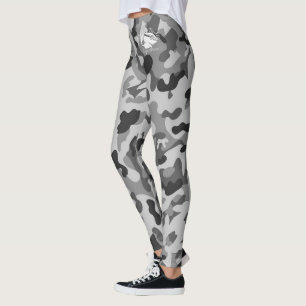 Blonde en Broke - Grijze zwarte Leggings van Camou