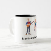 Blonde en grijze Mok (Voorkant links)