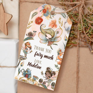Blonde Fairy Birthday Enchanted Forest Favor Tags Cadeaulabel