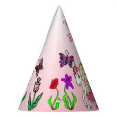 Blonde Fairy en Unicorn Birthday Pet Feesthoedjes (Links)