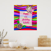  Blonde Fairy Girl Happy Birthday Poster (Keuken)
