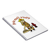 Blonde Firefighter Girl Notitieboek (Rechterzijde)
