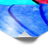 blonde foto van zeemeermin foto afdruk (Hoek)