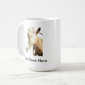 Blonde Geit Lange Baard Goofy Haar Rechtshandig Koffiemok (Voorkant links)