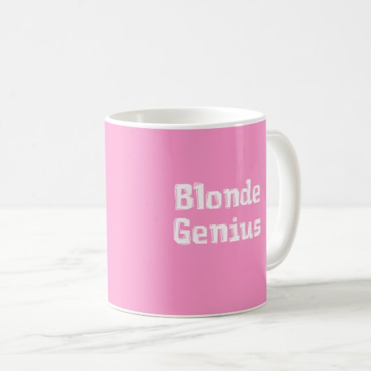 Blonde Genius Gifts Koffiemok (Voorkant rechts)