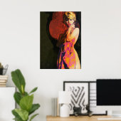 Blonde Girl en Mirror  Pulp Hoesje Art. Poster (Thuiskantoor)