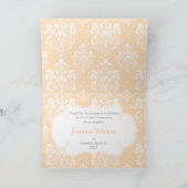 Blonde Girl First Commune "Bedankt" Bedankkaart (Binnen)