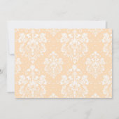 Blonde Girl First Commune Damask Kaart (Achterkant)