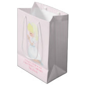 Blonde Girl First Communist Gift Bag Medium Cadeauzakje (Voorkant Gekanteld)
