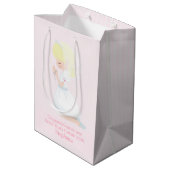 Blonde Girl First Communist Gift Bag Medium Cadeauzakje (Achterkant Gekanteld)