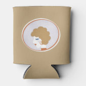 Blonde Girl in de spiegel Blikjeskoeler (Voorkant)