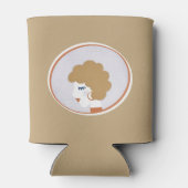 Blonde Girl in de spiegel Blikjeskoeler (Achterkant)