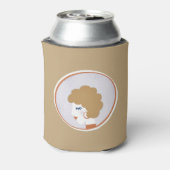 Blonde Girl in de spiegel Blikjeskoeler (Blikje Achterkant)