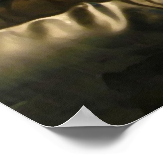 Blonde Girl in Latex Laying on a lether Couch Poster (Hoek)