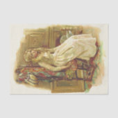 Blonde Girl in nieuwsgierige winkel Tissuepapier (Voorkant)