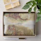 Blonde Girl in nieuwsgierige winkel Tissuepapier (Geschenk)