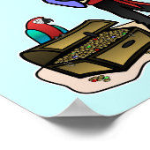 Blonde Girl Pirate Poster (Hoek)