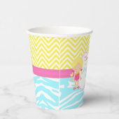 Blonde Girl Pool Party Papieren Bekers (Rechts)