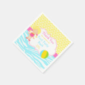 Blonde Girl Pool Party Servet (Hoek)