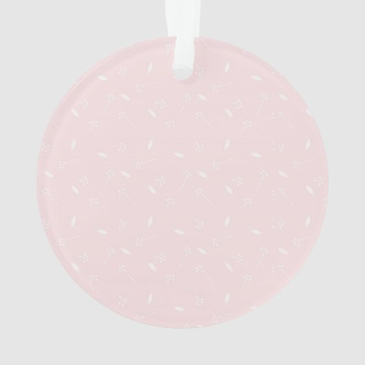 Blonde Girl Rosary Beads First Commune Ornament (achterkant)