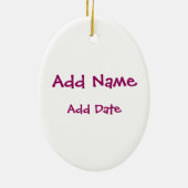 Blonde Girl Sky Diver Keramisch Ornament (Achterkant)