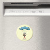 Blonde Girl Sky Diver Magneet (Insitu (Vaatwasser))