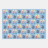 Blonde Girl Soccer Persoonlijk Inpakpapier Vel (Voorkant 3)