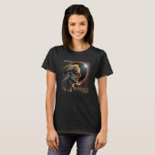 Blonde Girl Total Solar Eclipse Getting Mooned 202 T-shirt (Voorkant volledig)
