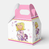 Blonde Girls 6e verjaardag cadeau bedankt voor de  Bedankdoosjes (Achterkant)