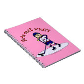 Blonde Girls Hockey Player Notitieboek (Rechterzijde)